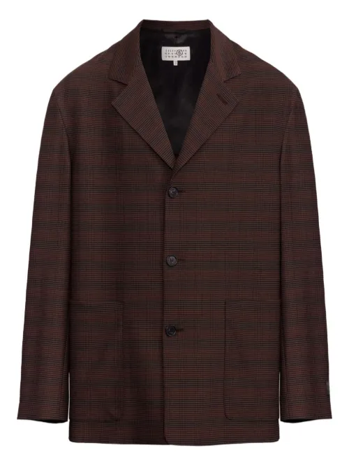 Blazer à carreaux - MM6 Maison Margiela - Modalova