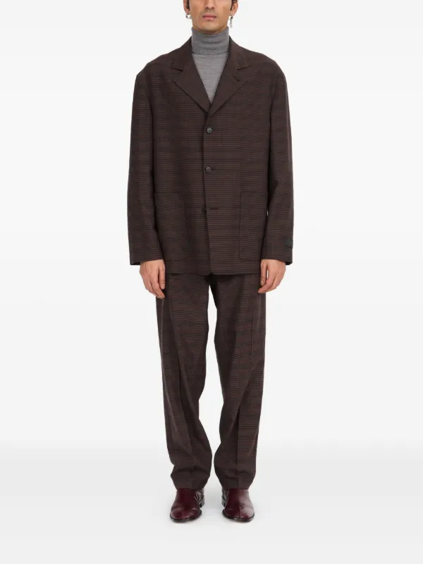 MM6 Maison Margiela チェック ジャケット | ブラウン | FARFETCH JP