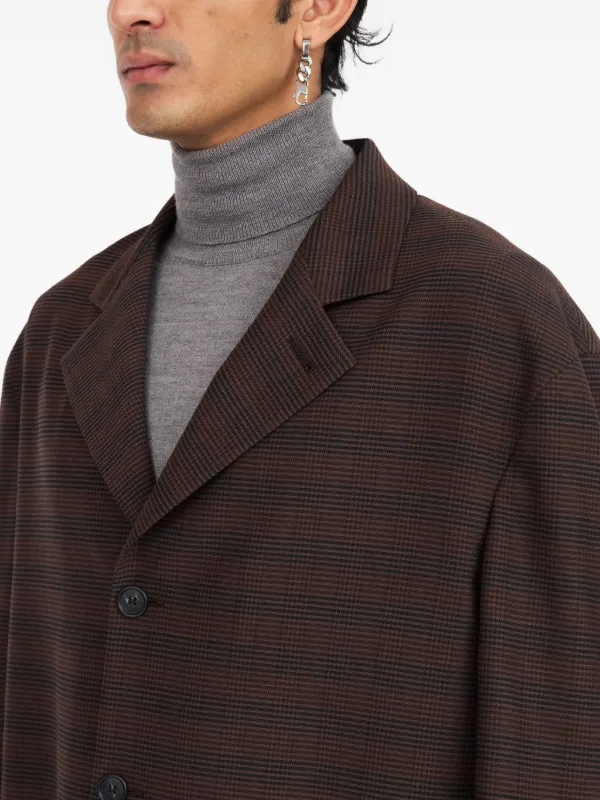 MM6 Maison Margiela チェック ジャケット | ブラウン | FARFETCH JP