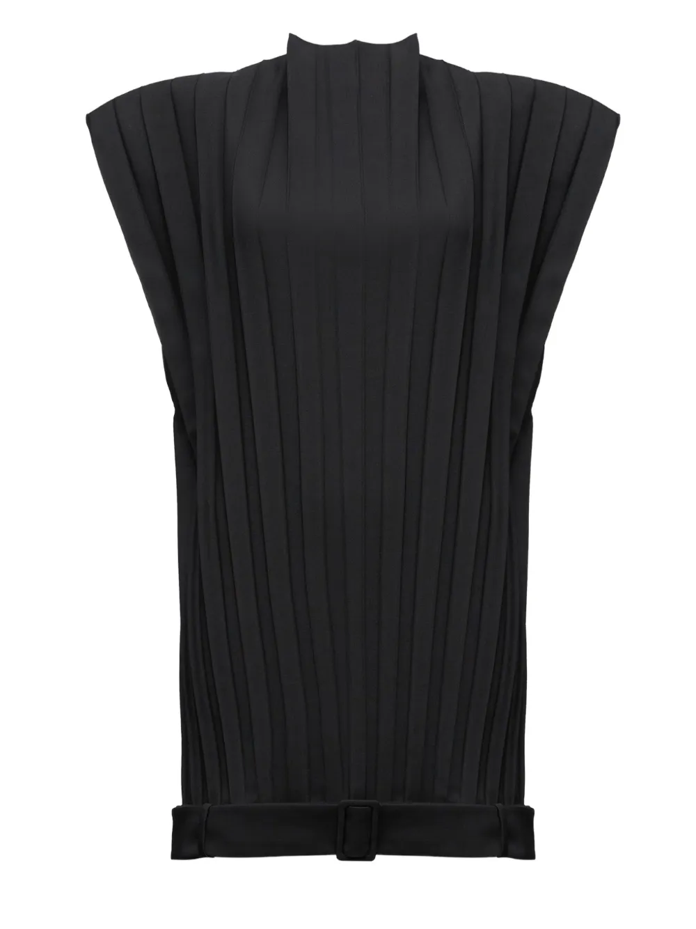 MM6 Maison Margiela Geplooide mini-jurk Zwart