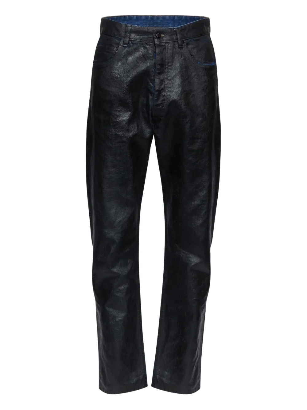 MM6 Maison Margiela ワックス ジーンズ - ブラック MM6 Maison Margiela ワックス ジーンズ - ブラック