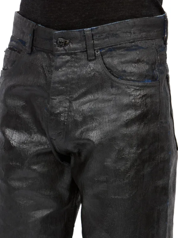 MM6 Maison Margiela ワックス ジーンズ | ブラック | FARFETCH JP