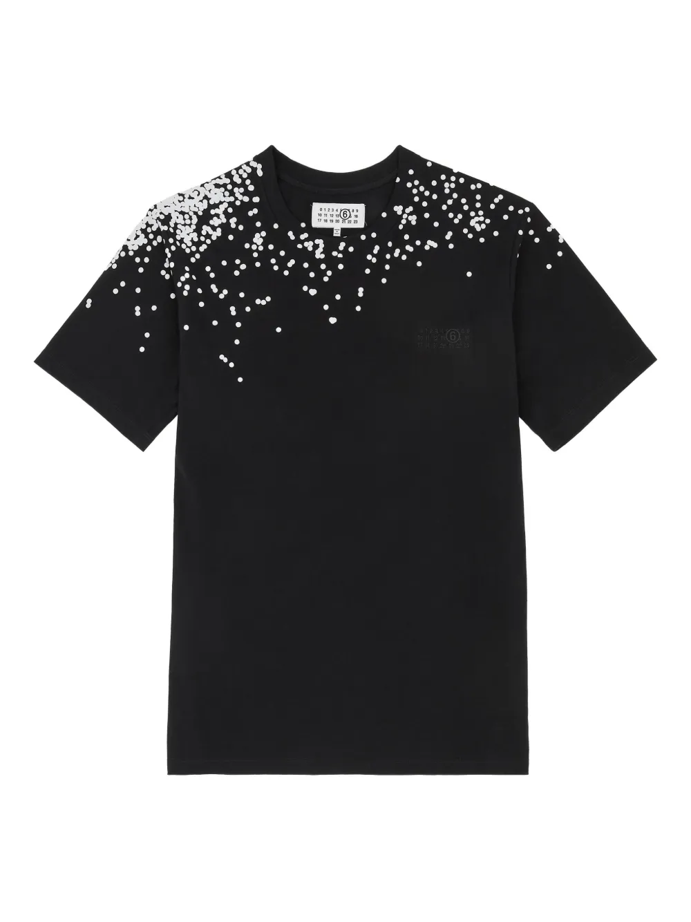 MM6 Maison Margiela T-shirt met confettiprint Zwart