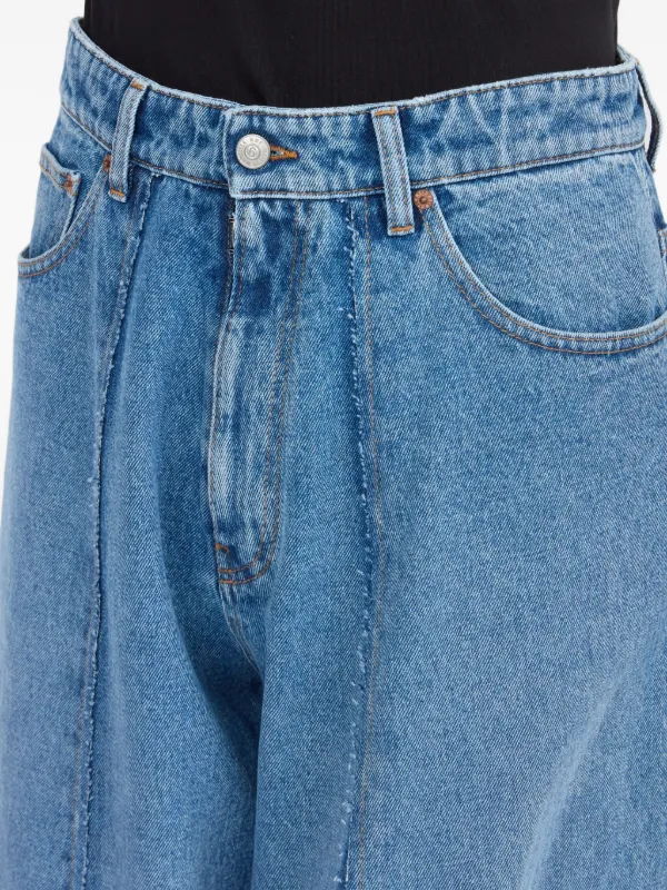 MM6 Maison Margiela フレイドディテール ジーンズ | ブルー | FARFETCH JP