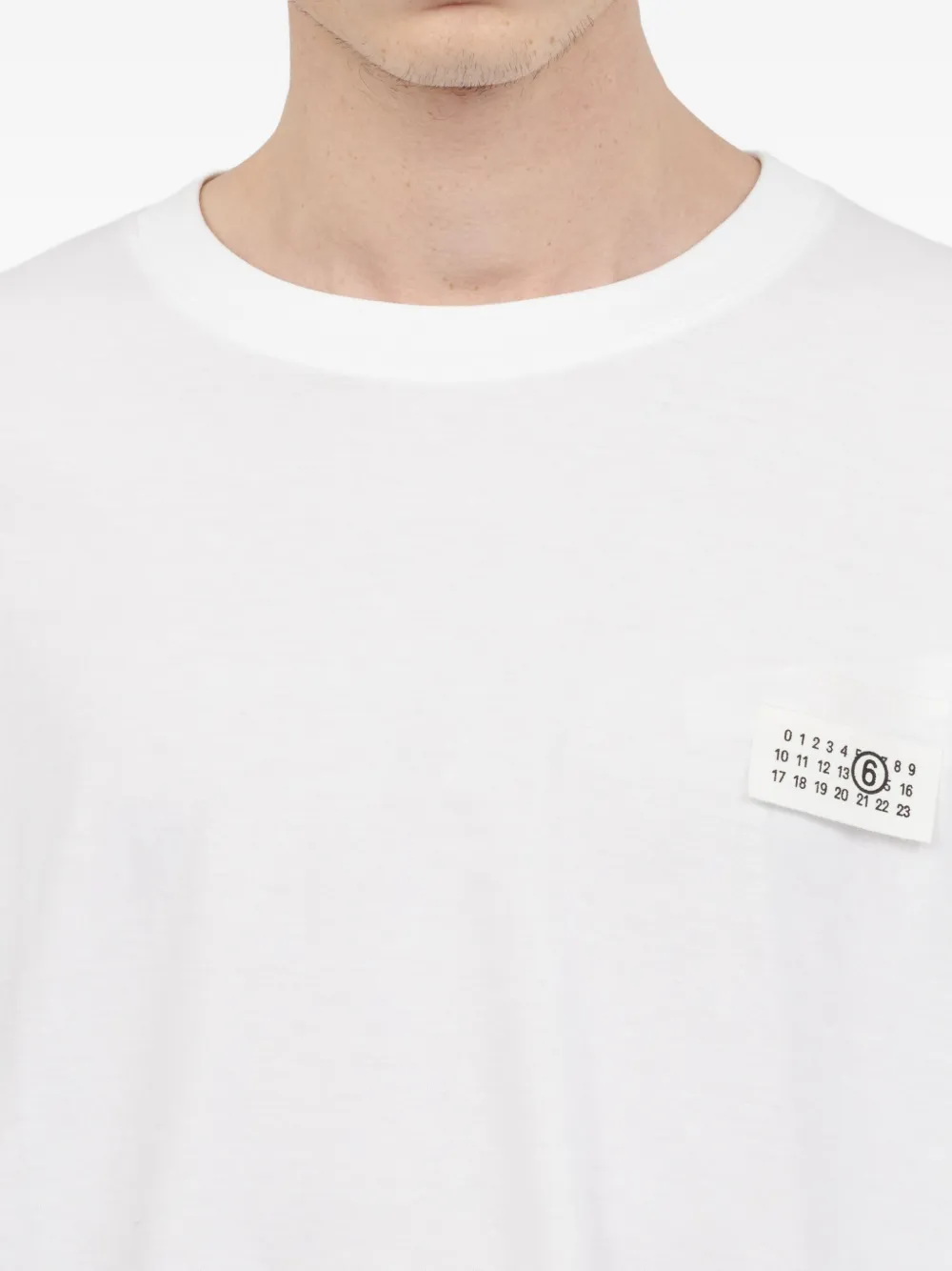 MM6 Maison Margiela ナンバーパッチ Tシャツ | ホワイト | FARFETCH JP