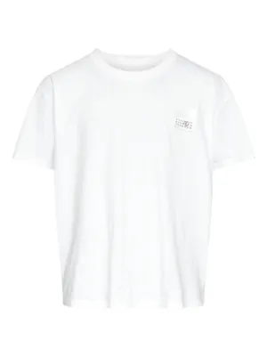 MM6 Maison Margiela ロゴ ロングTシャツ | ホワイト | FARFETCH JP