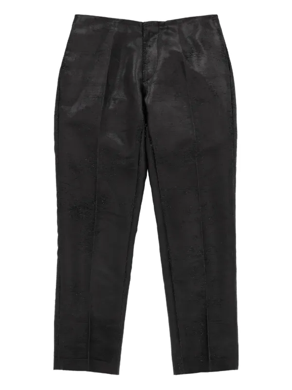 MM6 Maison Margiela テクスチャード パンツ | ブラック | FARFETCH JP