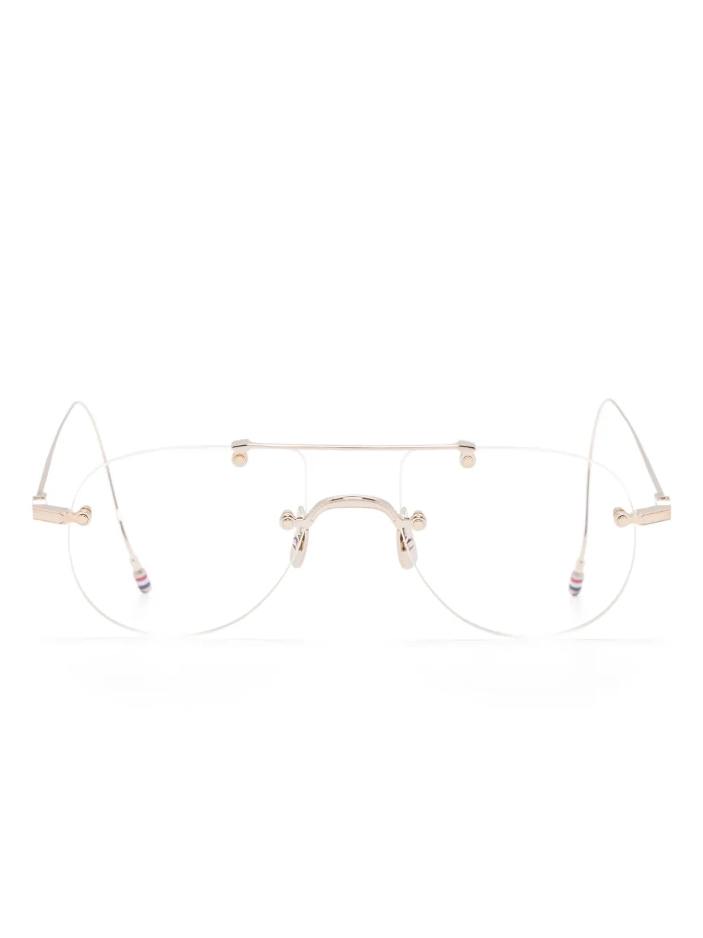 Thom Browne Eyewear lentes con armazón navigator | dorado | Image 1