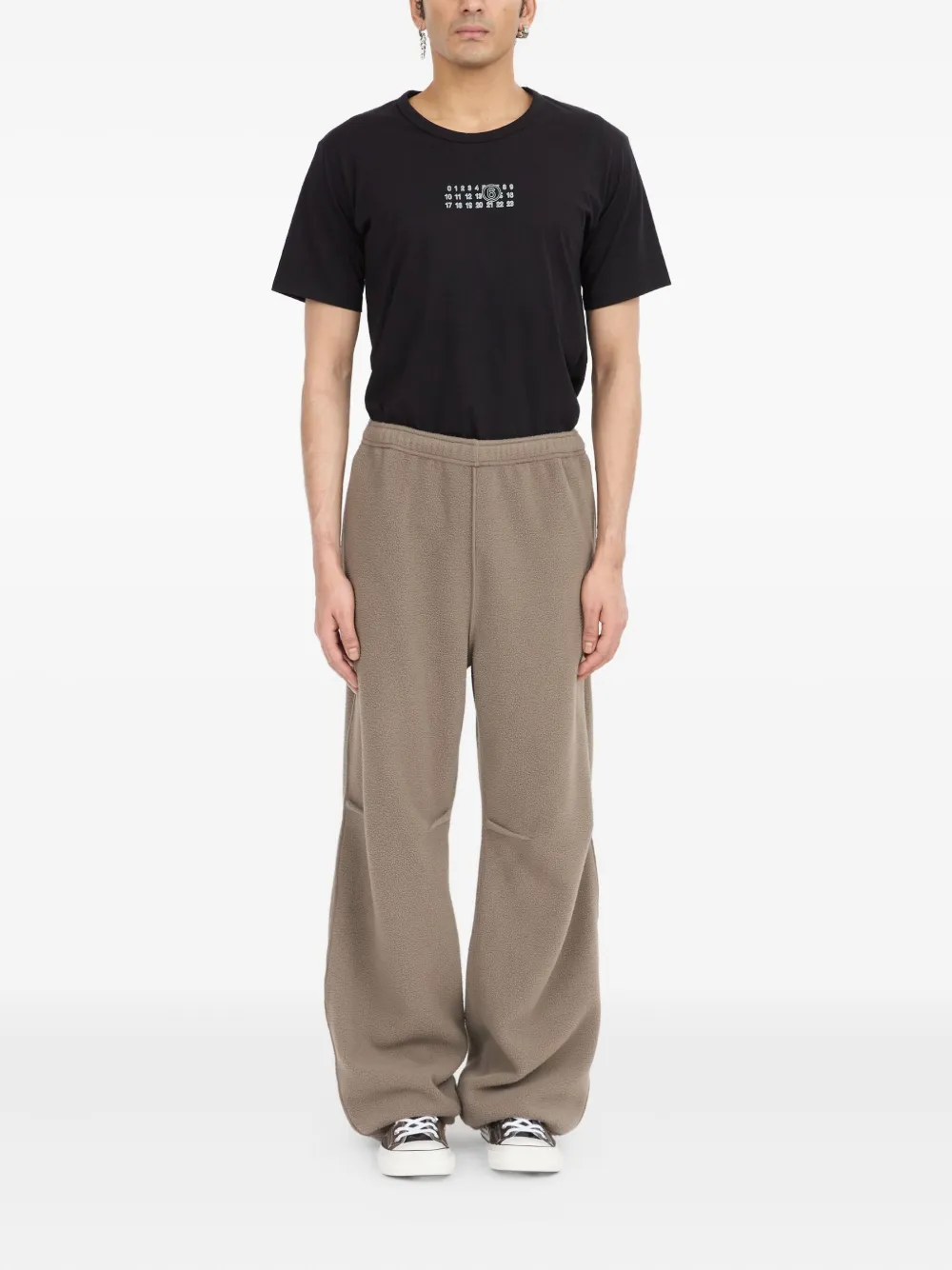 MM6 Maison Margiela Fleece trainingsbroek - Beige
