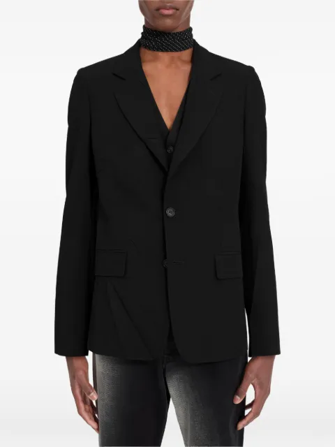 MM6 Maison Margiela blazer à simple boutonnage