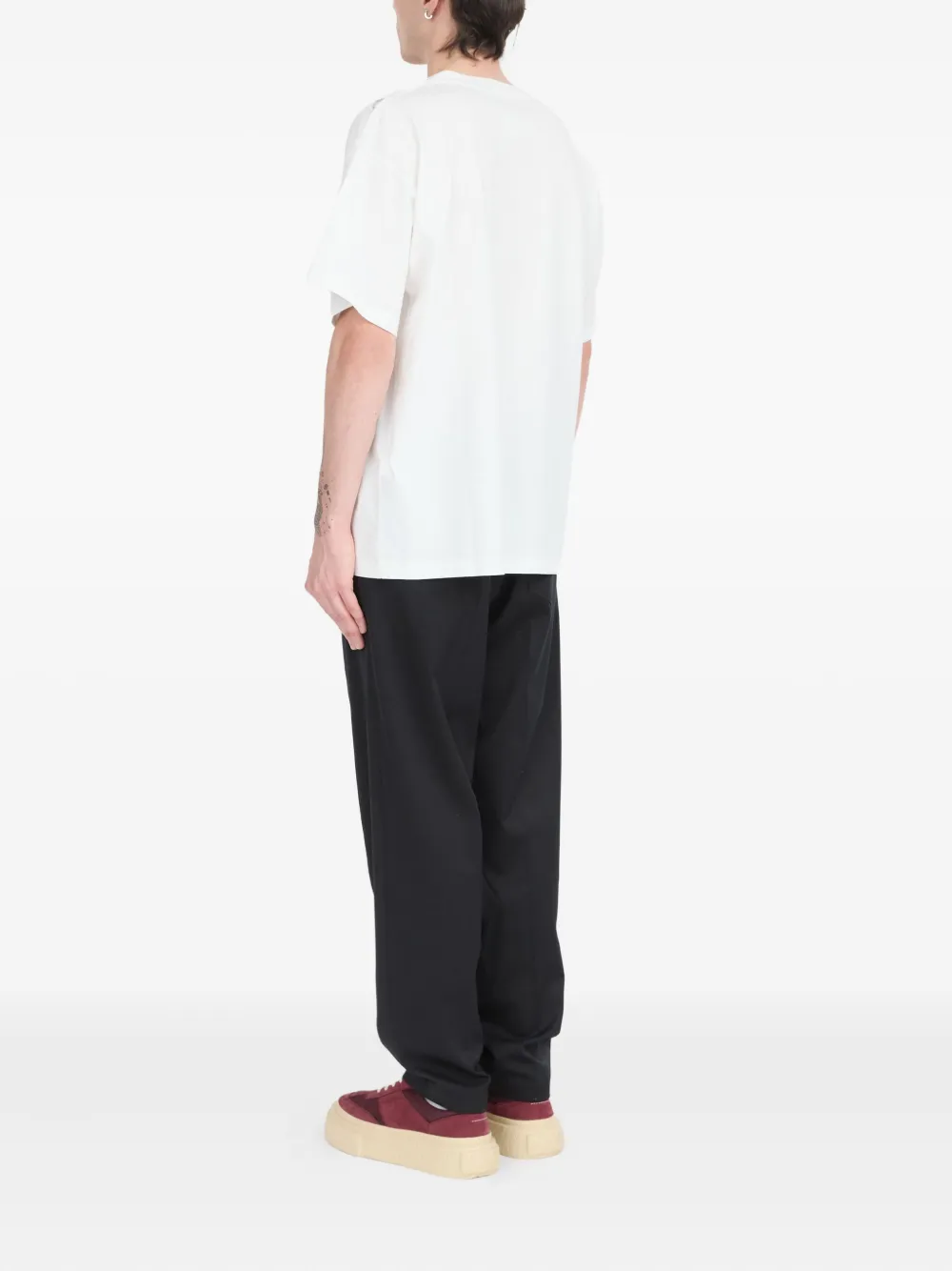 MM6 Maison Margiela Fragmented Wings T-shirt met grafische print Wit