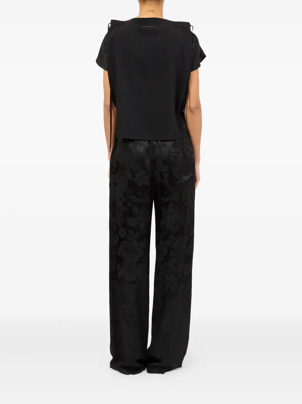 Mm6 Maison Margiela Floral-brocade Blouse