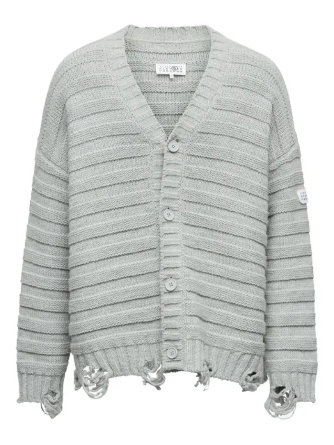 MM6 Maison Margiela ribbed button-up cardigan