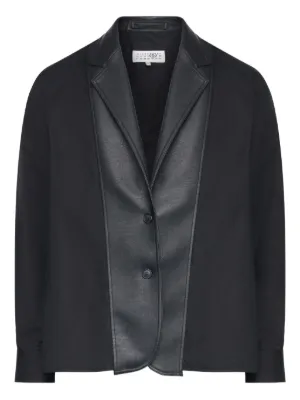 MM6 Maison Margiela サテンジャケット | ブラック | FARFETCH JP