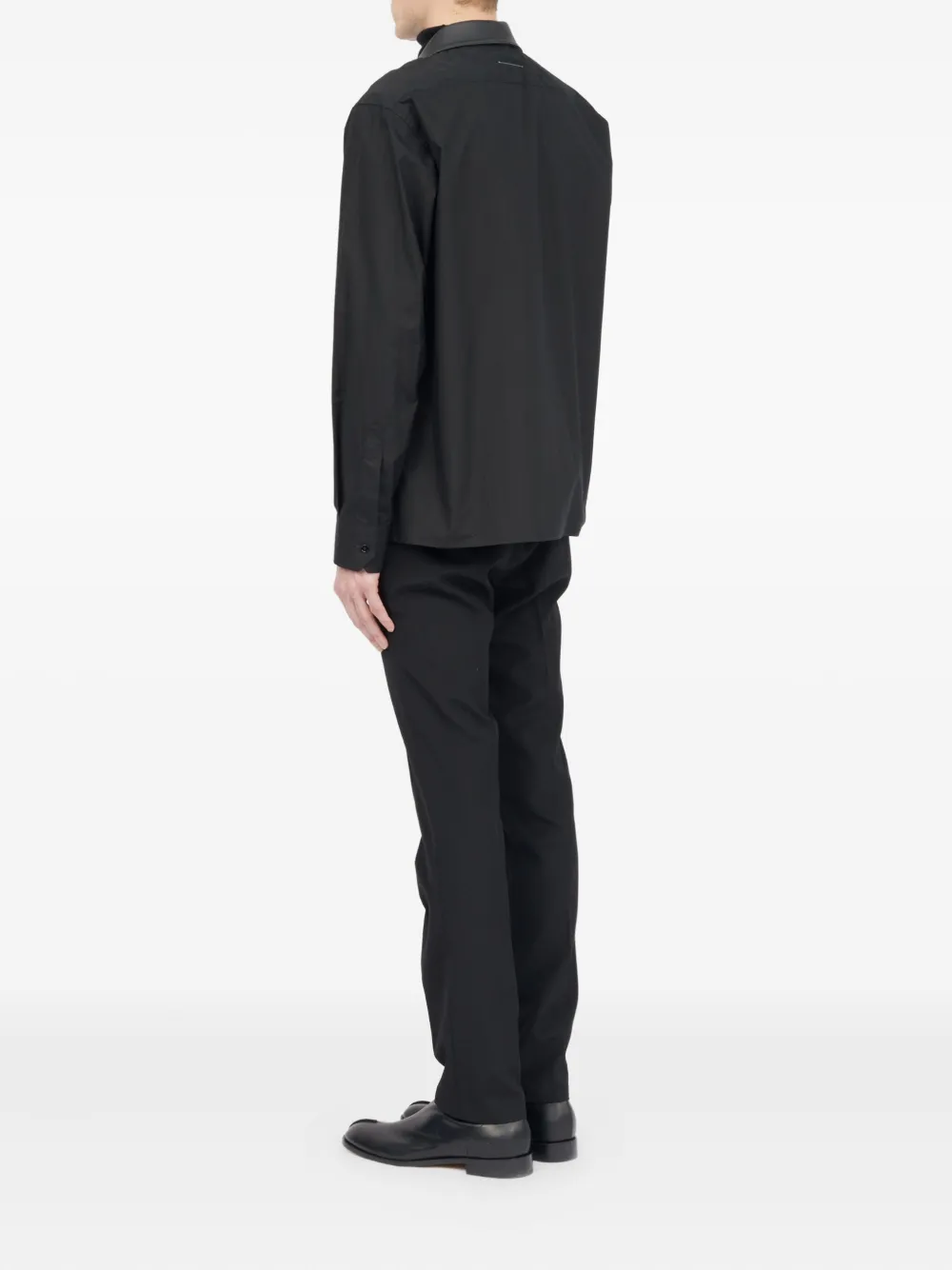 MM6 Maison Margiela Blazer met contrasterende revers Zwart