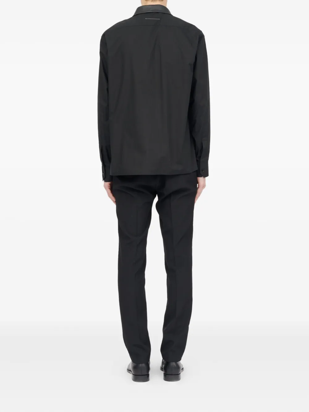 MM6 Maison Margiela Blazer met contrasterende revers Zwart