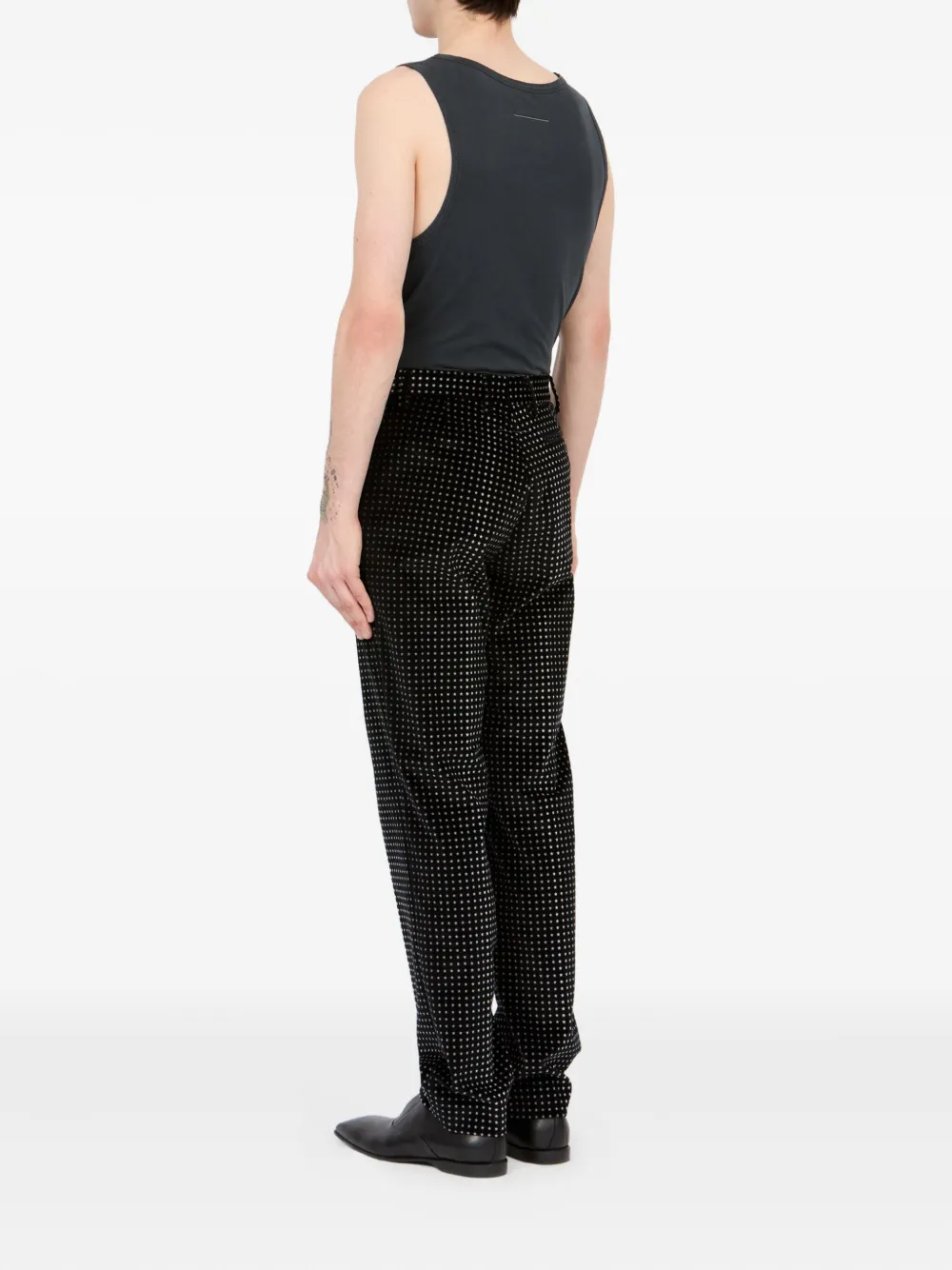MM6 Maison Margiela Pantalon met sterrenprint Zwart