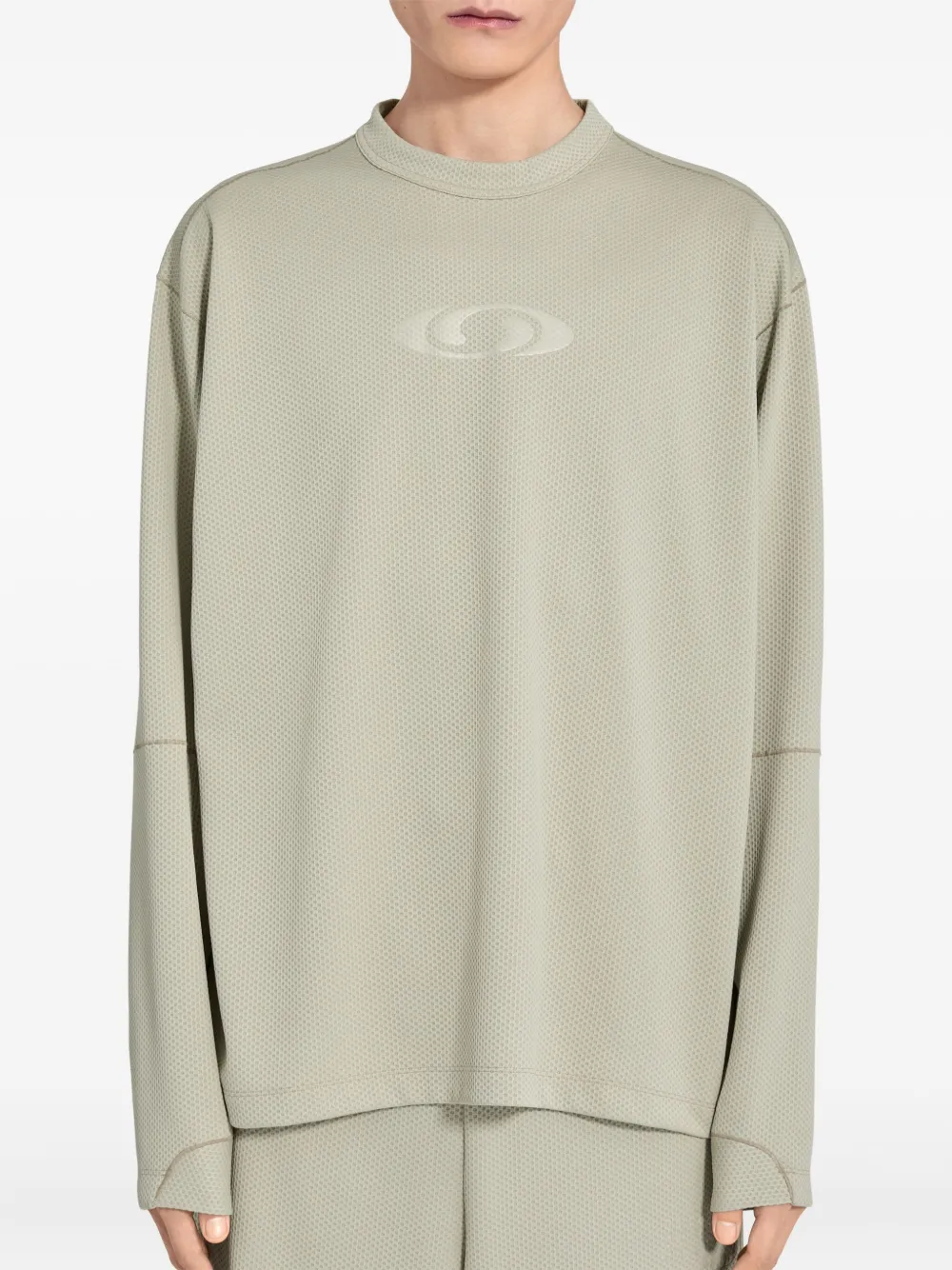 MM6 Maison Margiela X Salomon Sweater verfraaid met logo Groen