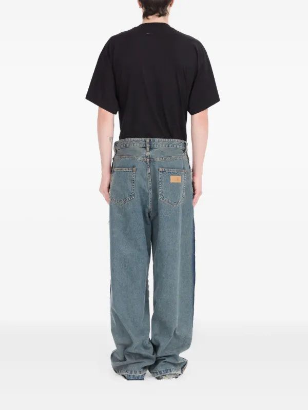 MM6 ストレートデニム MM6 Maison Margiela インサイドアウト ストレートジーンズ | ブルー