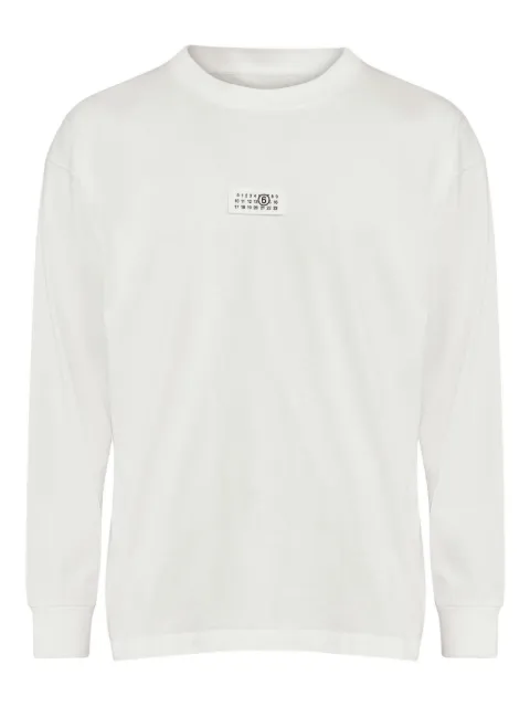 MM6 Maison Margiela Langarmshirt mit Logo-Print