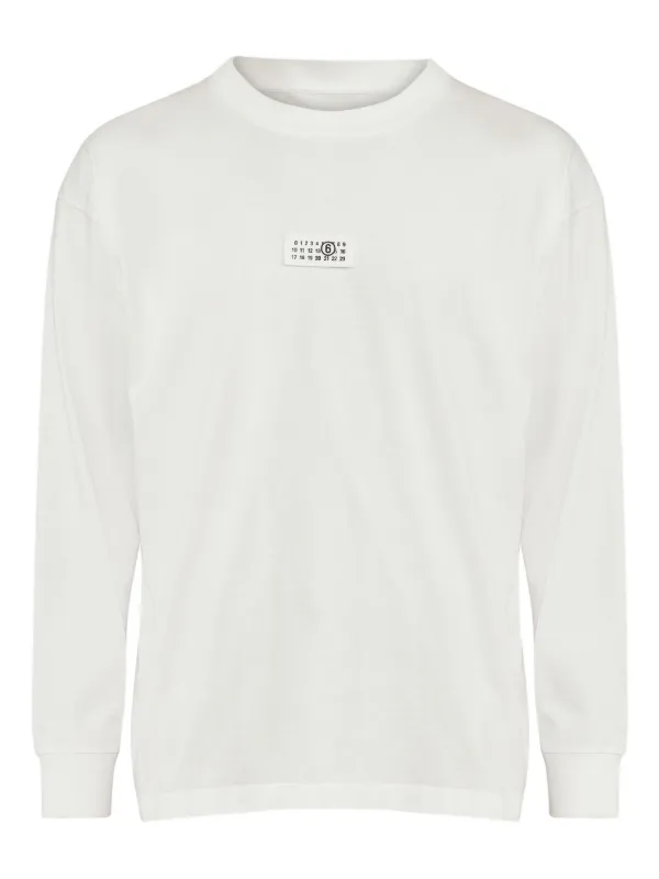 MM6 Maison Margiela リバースロゴシャツ　ホワイト MM6 エムエムシックス メゾン マルジェラ Maison Margiela 長袖 シャツ