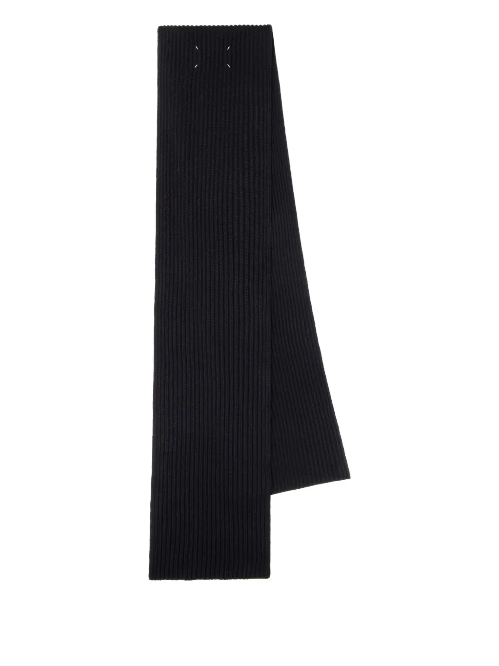 Maison Margiela Cashmere Scarf Man Dark Blue In Black