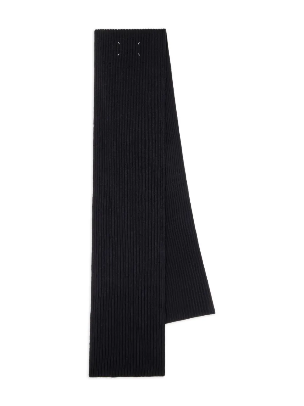 Maison Margiela Geribbelde sjaal Zwart