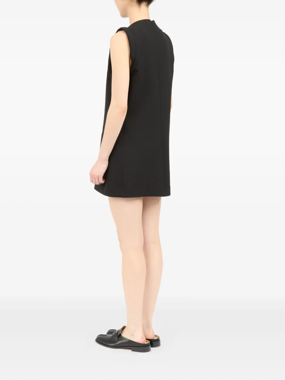 MM6 Maison Margiela Mouwloze mini-jurk Zwart