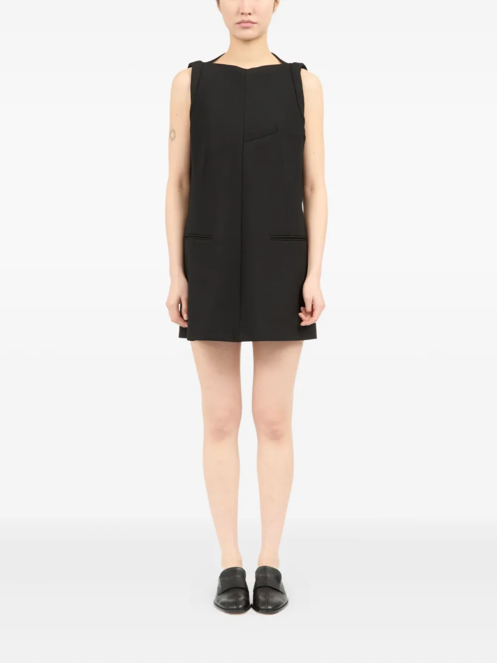 MM6 Maison Margiela sleeveless mini dress - Nero