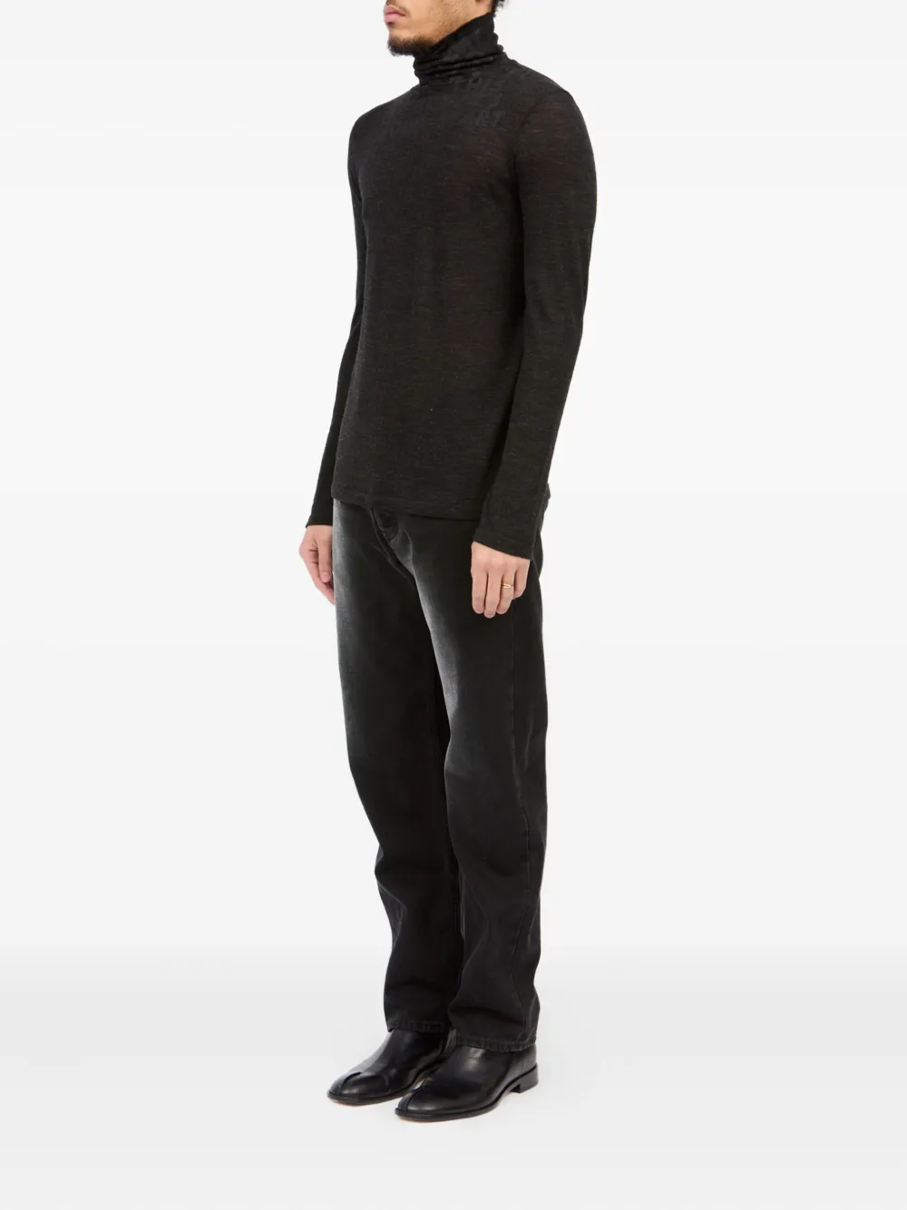 MM6 Maison Margiela Top met col Zwart