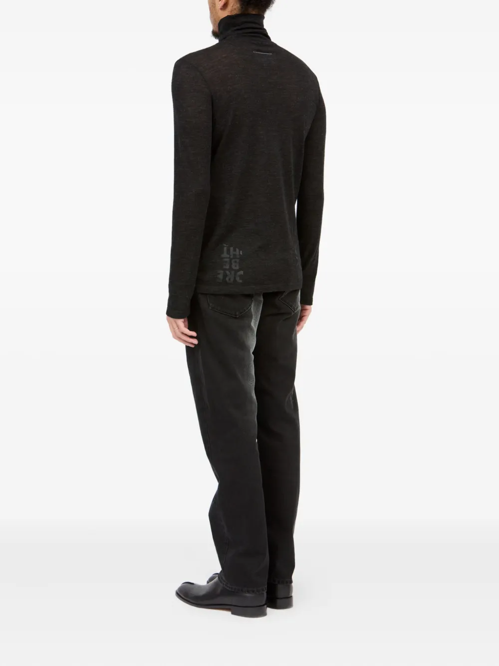 MM6 Maison Margiela Top met col Zwart