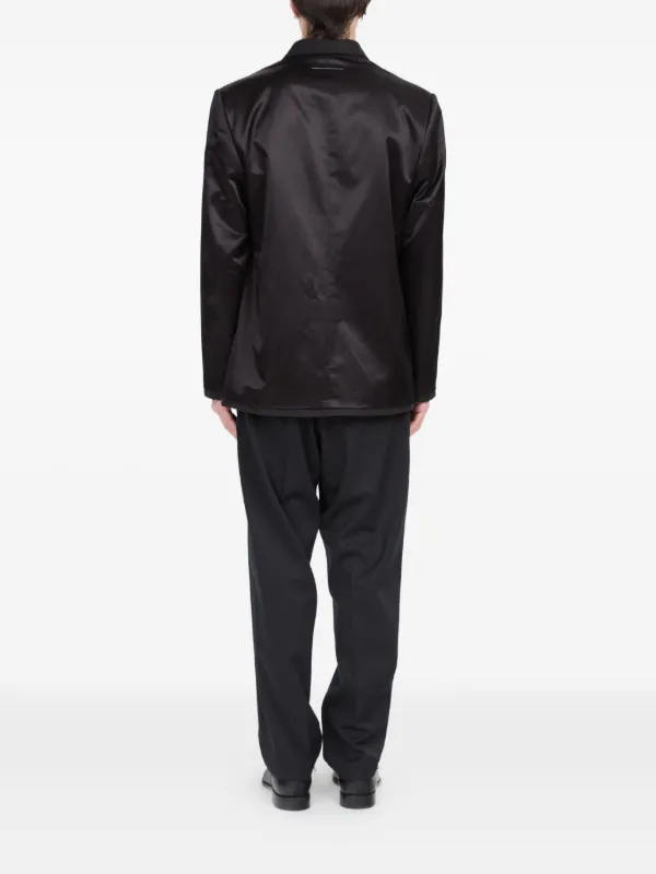 MM6 Maison Margiela サテンジャケット | ブラック | FARFETCH JP