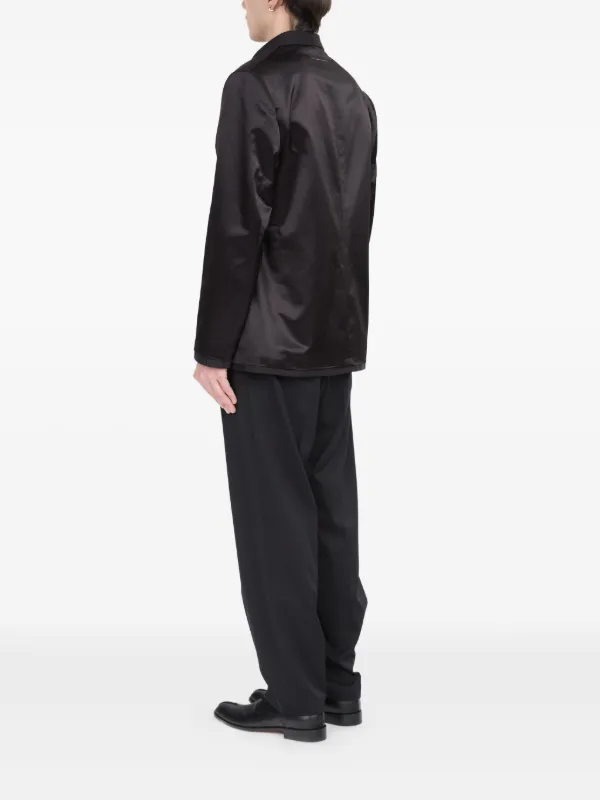 C*9様 maison margiela 22ss サテンラペルジャケット MM6 Maison Margiela サテンジャケット | ブラック | FARFETCH JP