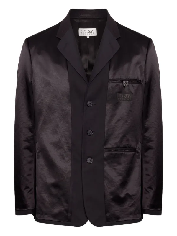 MM6 Maison Margiela サテンジャケット | ブラック | FARFETCH JP
