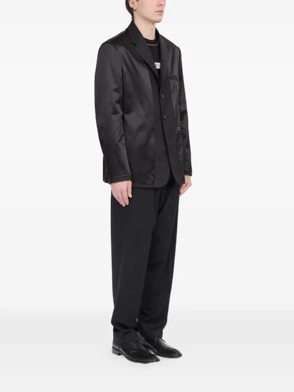 MM6 Maison Margiela サテンジャケット | ブラック | FARFETCH JP