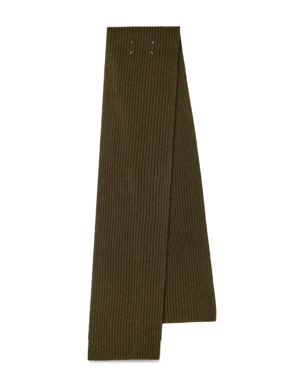 Maison Margiela ribbed-knit scarf | Green | Image 1