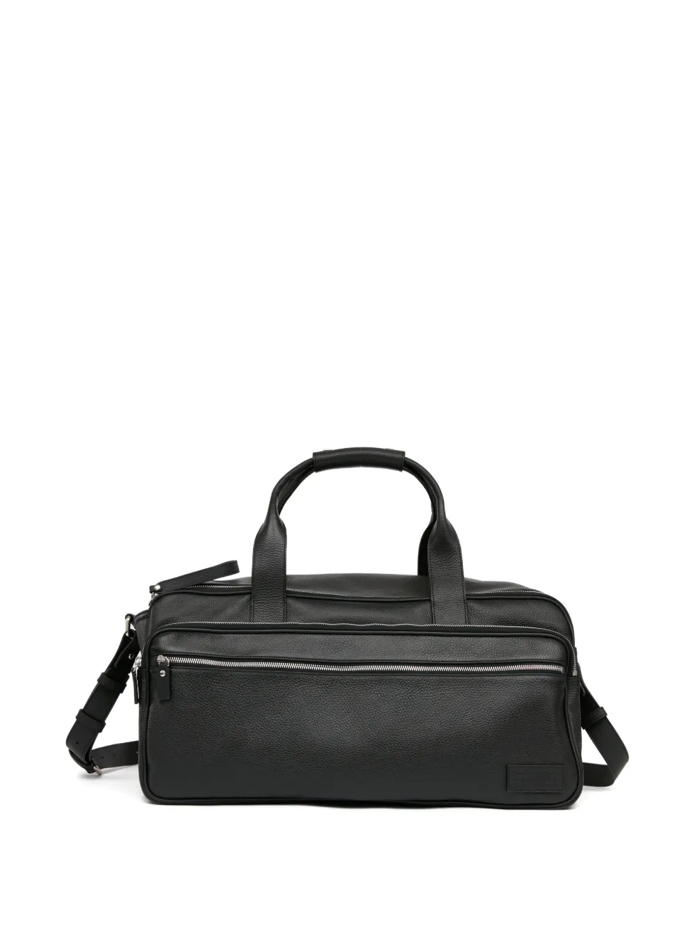 MM6 Maison Margiela Leren duffeltas met textuur Zwart