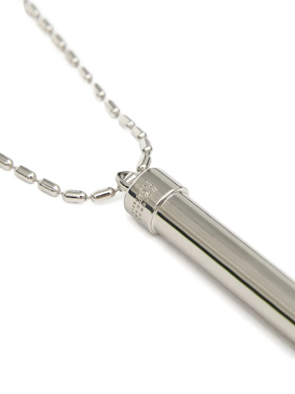 Mm6 Maison Margiela Pendant Necklace In Metallic