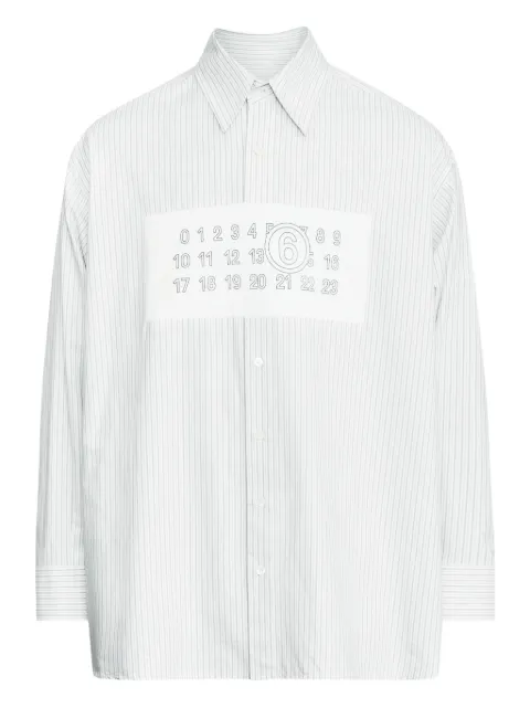 MM6 Maison Margiela striped button-up shirt