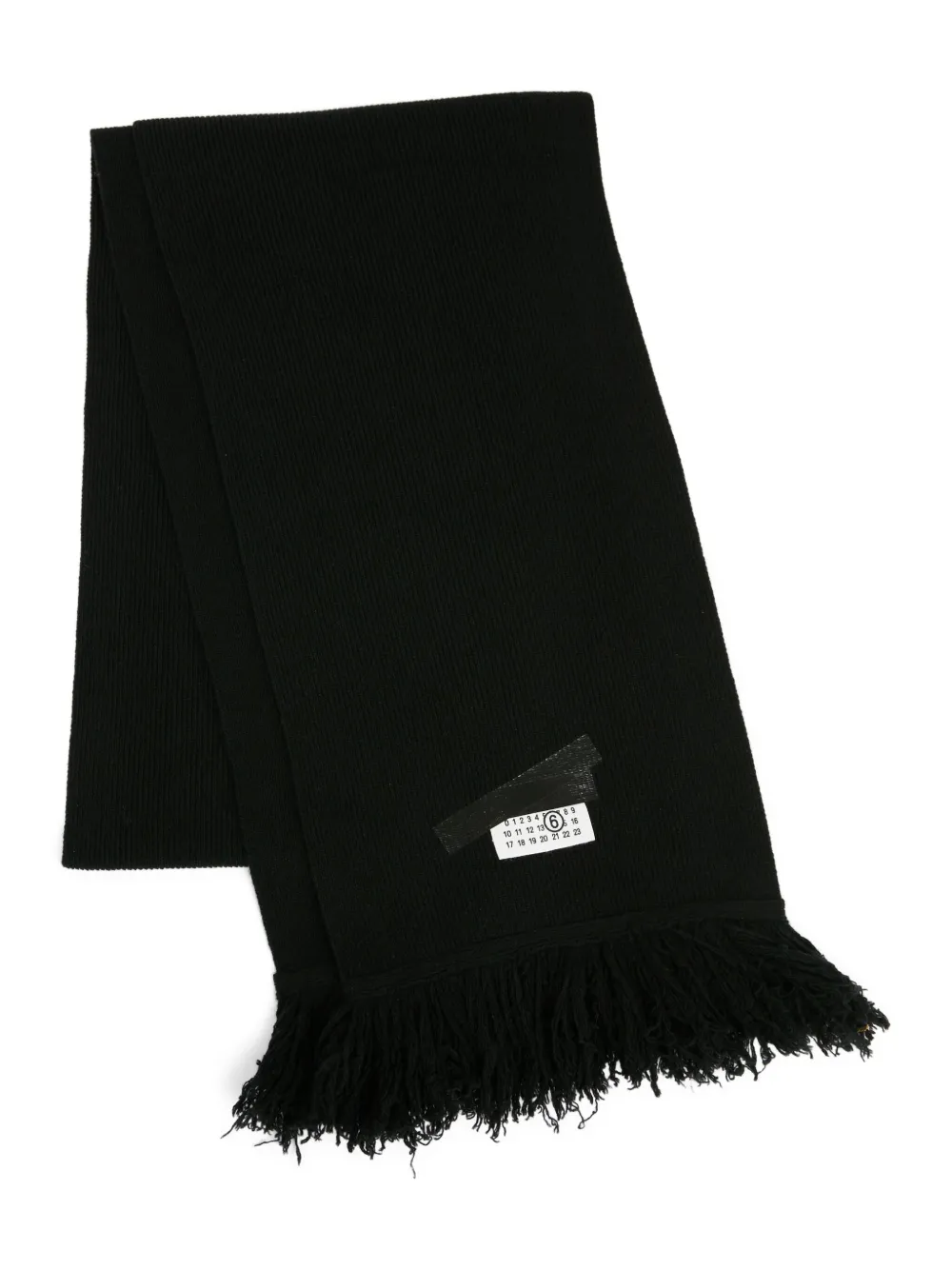 MM6 Maison Margiela bufanda con logo estampado | negro | Image 1