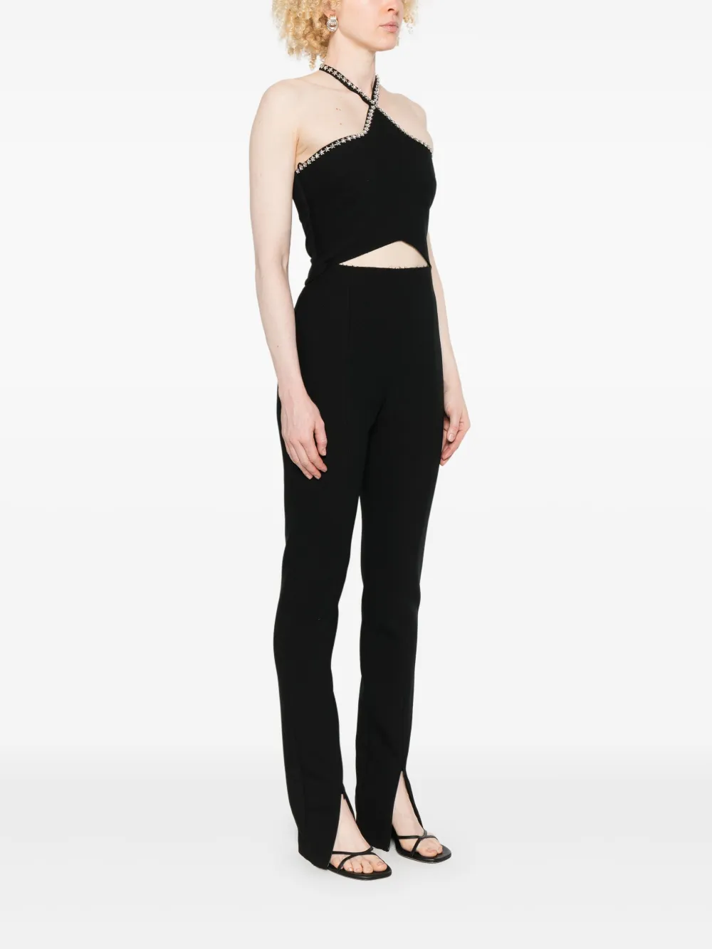 Shop Msgm Embellished Jumpsuit