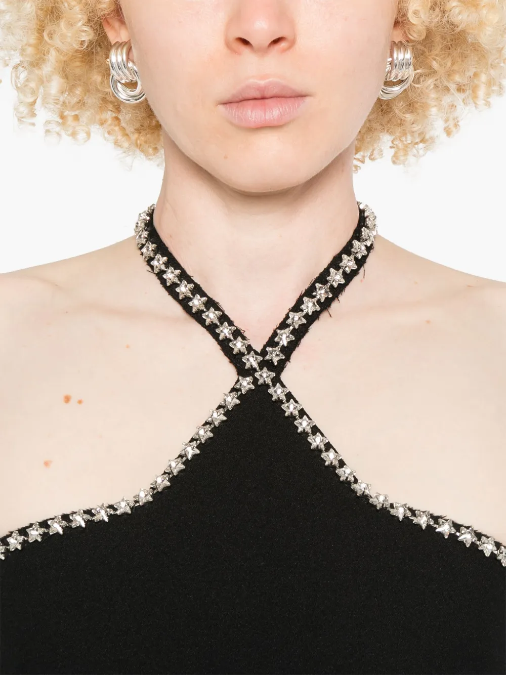 Shop Msgm Embellished Jumpsuit