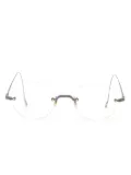 Thom Browne Eyewear round-frame glasses - White