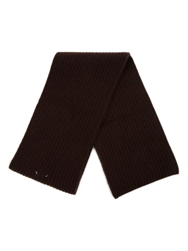Maison Margiela カシミア スカーフ | ブラウン | FARFETCH JP
