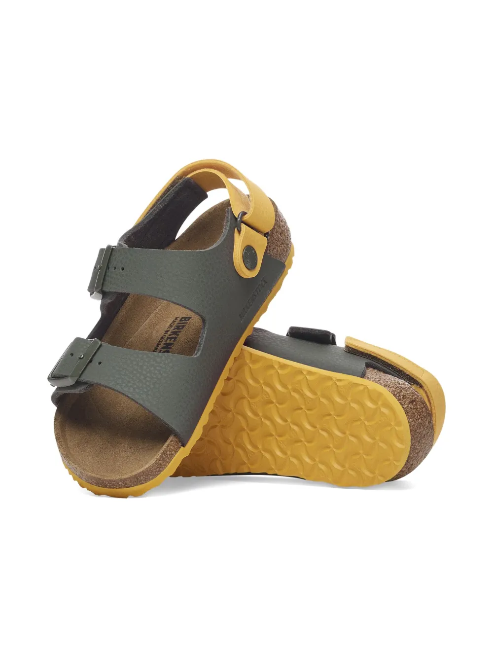 Birkenstock Kids two-strap buckled sandals Green