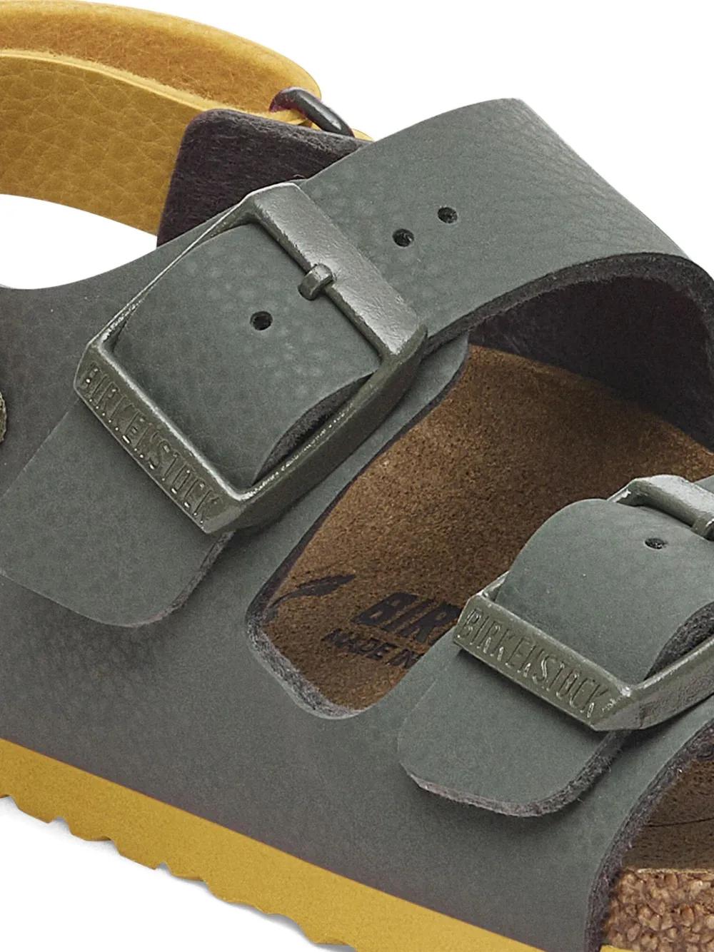 Birkenstock Kids two-strap buckled sandals Green