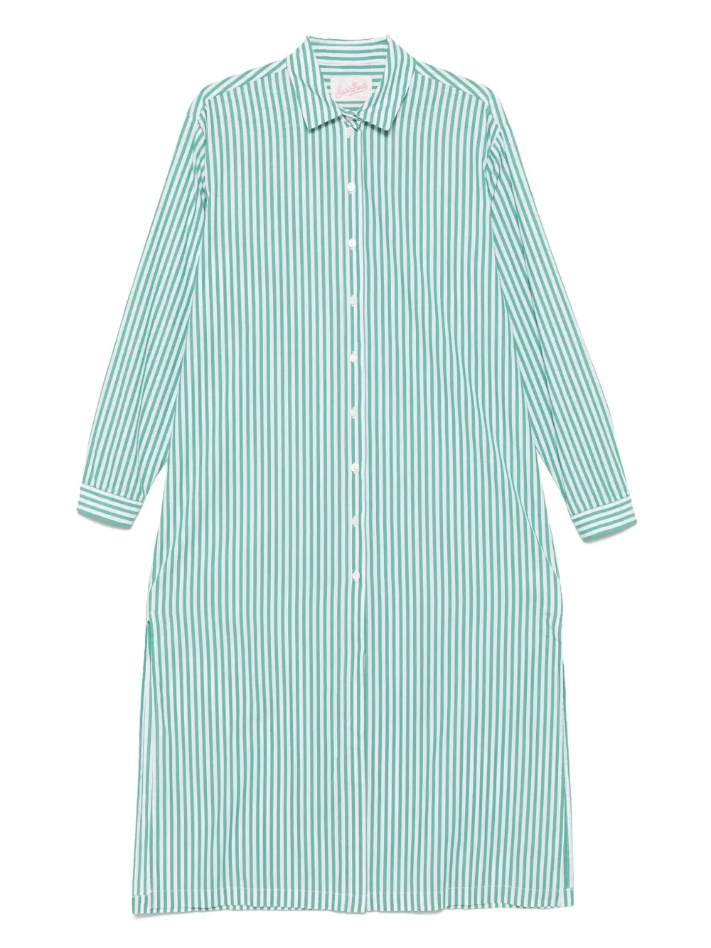 MC2 Saint Barth striped shirt dress | Green | Image 1