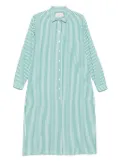 MC2 Saint Barth striped shirt dress - Green