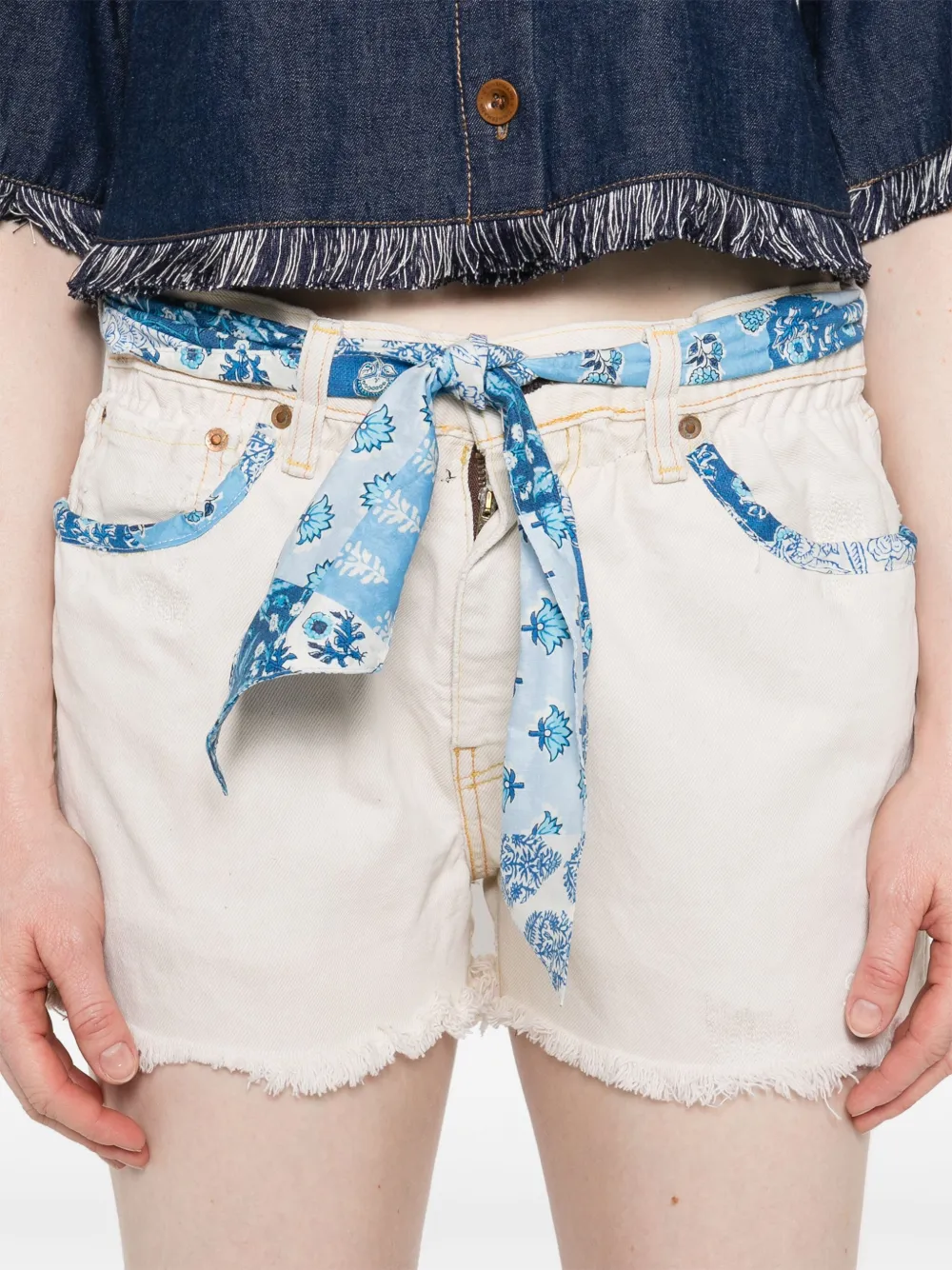 MC2 Saint Barth Shorts met bandanaprint Beige
