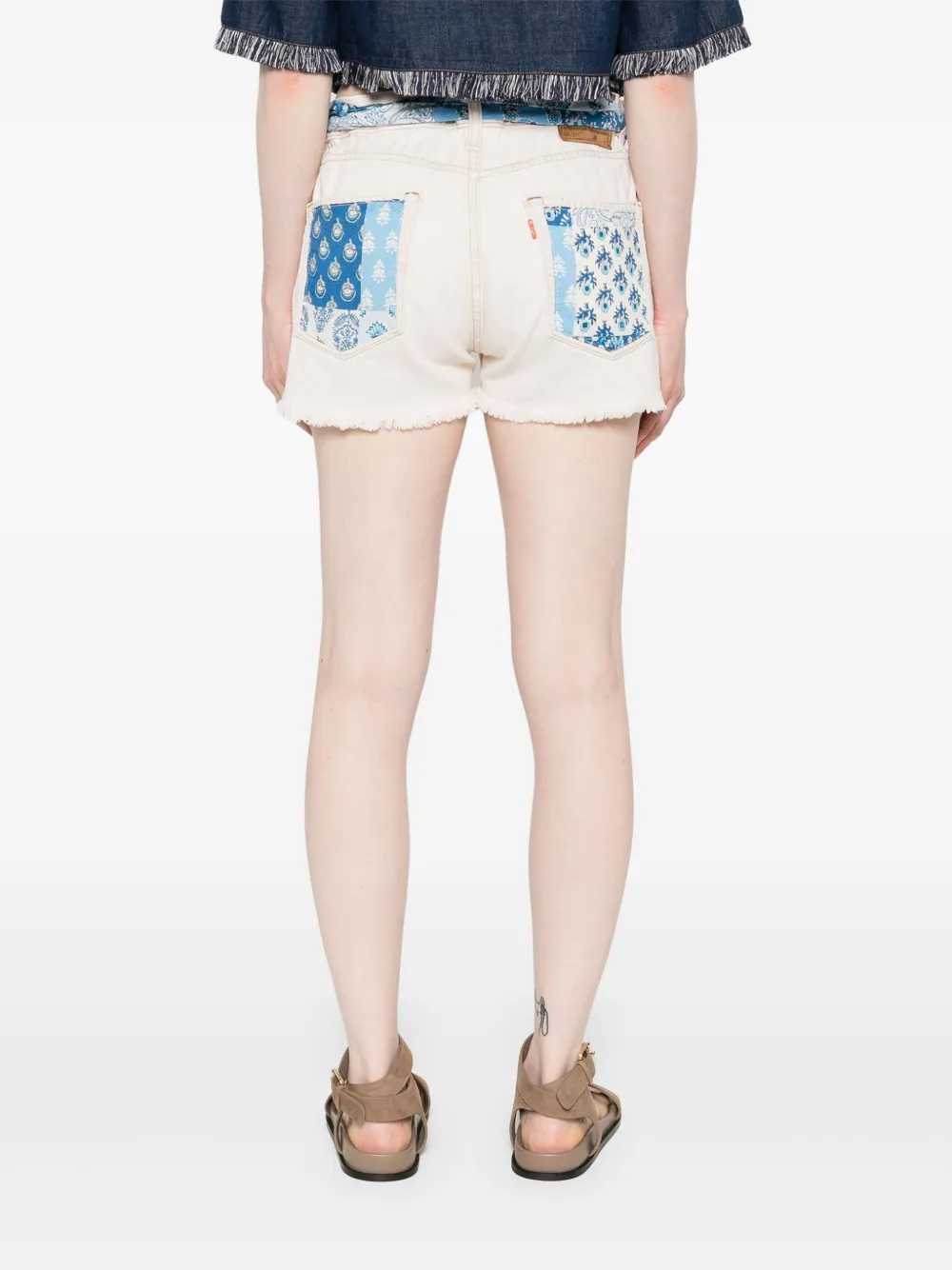 MC2 Saint Barth Shorts met bandanaprint Beige